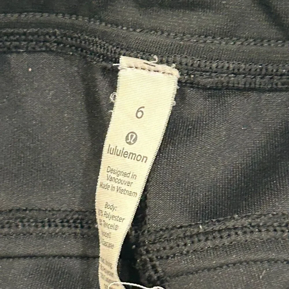Lululemon Black Joggers Size 6 High Rise Ready to Rulu Dance Studio Pants